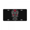 rose sugar skull License Plate