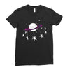 Saturn Swing Ladies Fitted T-Shirt