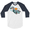 astronaut dog 3/4 Sleeve Shirt