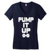 pump it up Women's V-Neck T-Shirt
