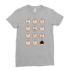 charlie moticons Ladies Fitted T-Shirt