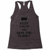 save the planet Racerback Tank