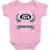 vintage quality without compromise 1974 aged to perfection Baby Bodysuit