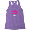 Mrs with heart dot (Mr and Mrs set) Racerback Tank