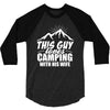 Camper Couple Man White 3/4 Sleeve Shirt