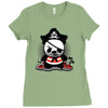 pirate panda Ladies Fitted T-Shirt