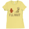 i'll wait Ladies Fitted T-Shirt