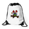 halloween clown Drawstring Bags