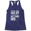 military has my soldier i have his heart Racerback Tank