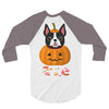 haloween french bulldog 3/4 Sleeve Shirt
