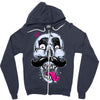 king of mustache Zipper Hoodie