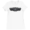 pinstripe 2 skull humor funny Ladies Fitted T-Shirt