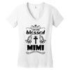 I Am One Blessed Mimi Women's V-Neck T-Shirt