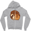 pancake pug Zipper Hoodie