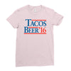 tacos  beer '16 Ladies Fitted T-Shirt