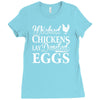wicked chickens lay deviled eggs Ladies Fitted T-Shirt