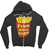 fries before guys Zipper Hoodie