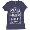 avada kedavra bitch Ladies Fitted T-Shirt