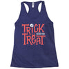 trick or treat Racerback Tank