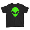 uomo alieno ufo stampa verde fluo divertente mitiche Youth Tee