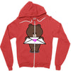 brown Zipper Hoodie