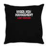 under new management, just married Throw Pillow