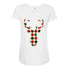 christmas deer Maternity Scoop Neck T-shirt