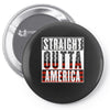 straight outta america Pin-back button