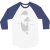 airbrushed stencil 3/4 Sleeve Shirt