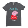peppa pig aunt pig Ladies Fitted T-Shirt