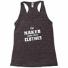 naked under these clothes tie dye Racerback Tank