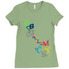 rgb cmyk Ladies Fitted T-Shirt