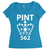 british pint funny Women's Triblend Scoop T-shirt