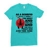 as a scorpio i have 3 sides Ladies Fitted T-Shirt