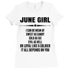 Super June Girl Ladies Fitted T-Shirt