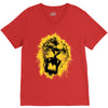 lion yellow V-Neck Tee