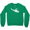 design uh 1h helicopter hubschrauber us army irak krieg war vietnam Crewneck Sweatshirt