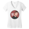 messi top Women's V-Neck T-Shirt