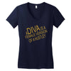 a diva Women's V-Neck T-Shirt