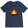 fire V-Neck Tee