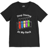 stop staring at my rack V-Neck Tee
