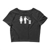bla bla bla  fun shirt herrentag kult Crop Top