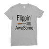 flippin awesome cooking greeting Ladies Fitted T-Shirt