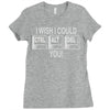 i wish i could ctrl alt del you Ladies Fitted T-Shirt
