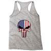 skull u.s.a. back Racerback Tank