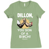 predator movie dillon licensed adult Ladies Fitted T-Shirt