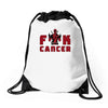 deadpool fuck cancer Drawstring Bags