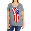 july 4th flag Ladies Curvy T-Shirt