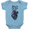 winter in my heart Baby Bodysuit