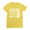 There's Nothing a Little Starbucks and Disney Can't Fix Ladies Fitted T-Shirt